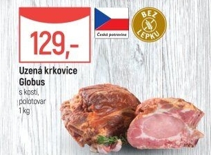 Uzená krkovice s kostí Globus