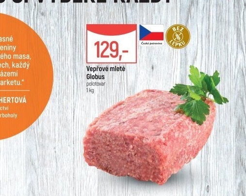 Vepřové mleté maso Globus
