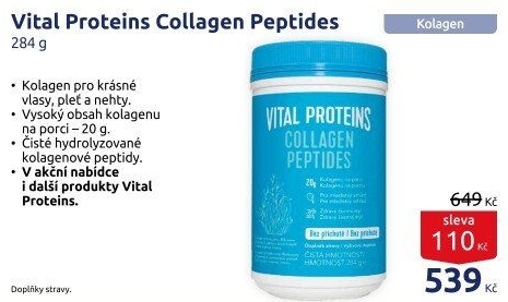 Doplněk stravy Collagen peptides Vital Proteins