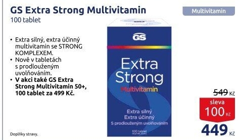 Doplněk stravy Extra Strong Multivitamin GS