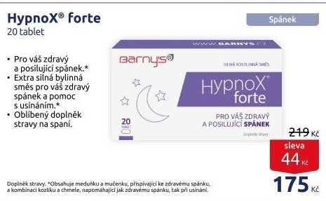 Doplněk stravy HypnoX Forte Barny'