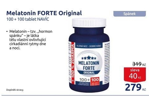 Doplněk stravy Melatonin Forte