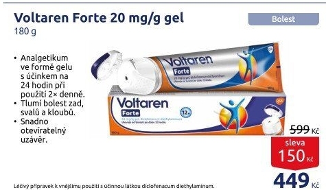 Gel proti bolesti Voltaren Forte