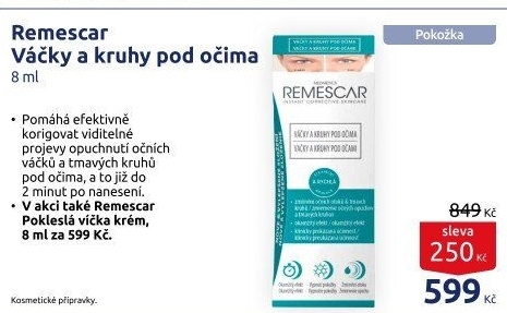 Krém pleťový na redukci kruhů a váčků pod očima Remescar
