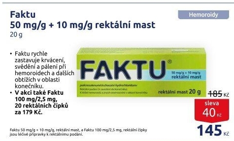 Mast rektální Faktu Takeda