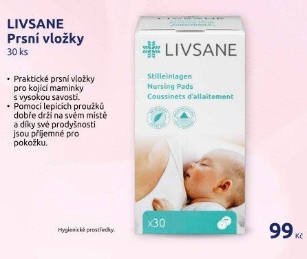 Prsní vložky Livsane