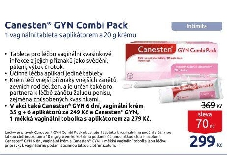 Sada na léčbu vaginální mykózy Combi Pack Gyn Canesten