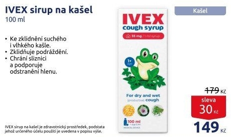 Sirup proti kašli Ivex