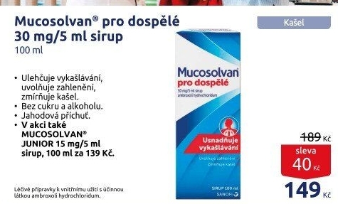 Sirup proti kašli Mucosolvan