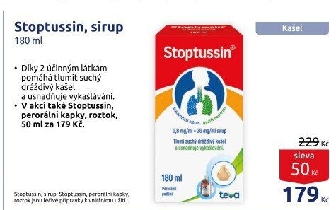 Sirup proti kašli Stoptussin