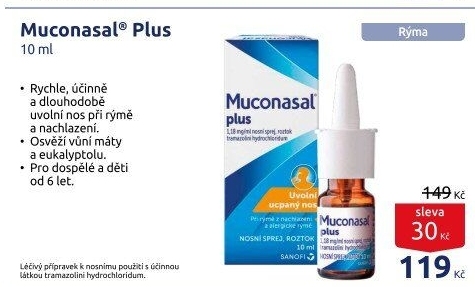 Sprej nosní Muconasal Plus