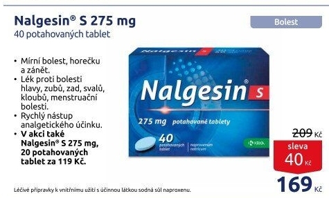 Tablety proti bolesti Nalgesin S