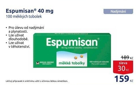 Tobolky proti nadýmání a plynatosti Espumisan