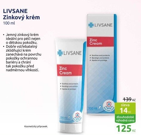 Zinkový krém Livsane