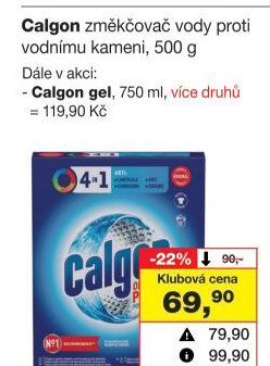 Změkčovač vody Calgon