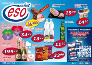 akční leták ESO MARKET 7.2.2024-18.2.2024