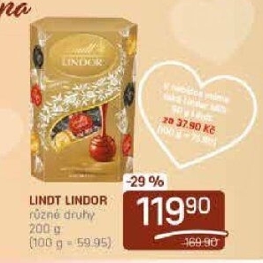 Bonboniéra Pralinky Lindor Lindt