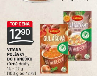 Instantní polévka do hrnečku Vitana