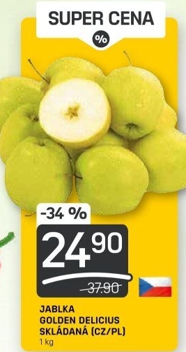 Jablka Golden Delicious