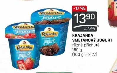 Jogurt smetanový ochucený Krajanka