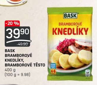 Knedlíky bramborové v prášku Bask