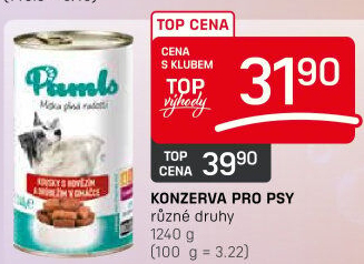 Konzerva pro psy Pamls