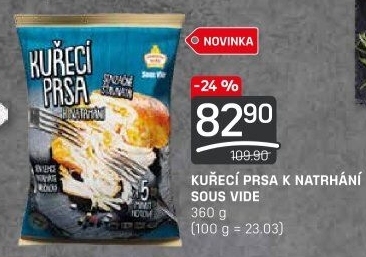 Kuřecí prsa k natrhání sous vide Vodňanské kuře