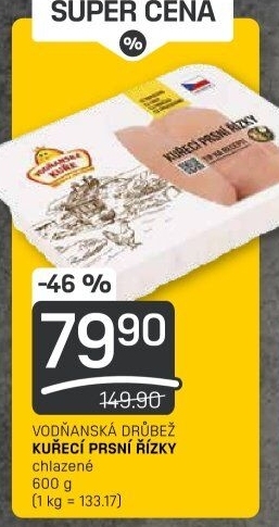 Kuřecí prsní řízky Vodňanské kuře