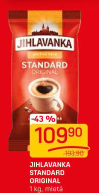 Mletá káva Standard Jihlavanka