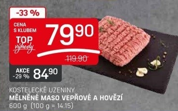 Mleté maso mix Kostelecké uzeniny