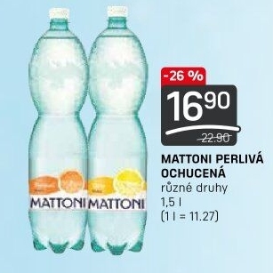 Ochucená voda Mattoni