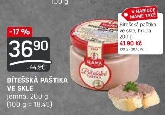 Paštika bítešská jemná Sláma