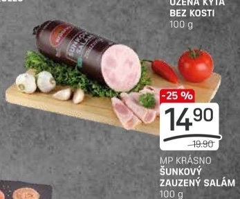 Salám šunkový zauzený Krásno