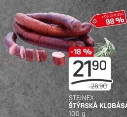 Štýrská klobása Steinex