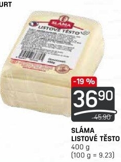 Těsto listové Sláma
