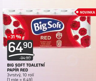 Toaletní papír 3vrstvý Big Soft