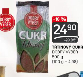 Třtinový cukr Dobrý Výběr