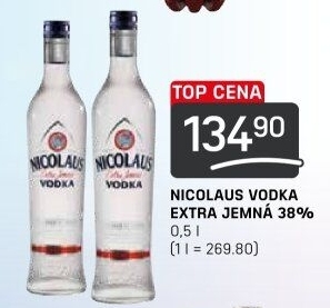 Vodka extra jemná St. Nicolaus