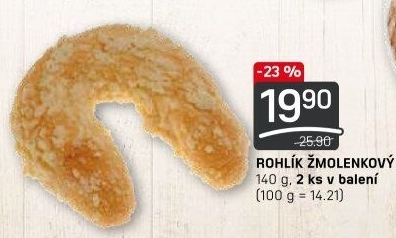 Žmolenkový rohlík