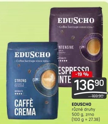 Zrnkové kávy Eduscho