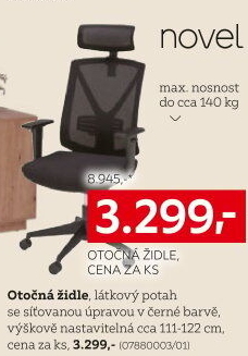 OTOČNÁ ŽIDLE