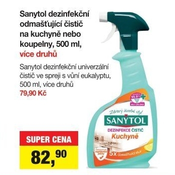 Dezinfekční čistič kuchyně Sanytol