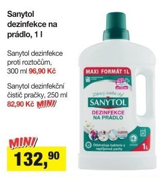 Dezinfekční čistič na prádlo Sanytol