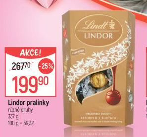 Bonboniéra Pralinky Lindor Lindt