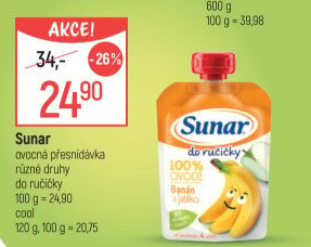 Kapsička do ručičky Ovocný příkrm Sunar