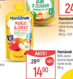 Kapsička ovocná 100% Hamánek