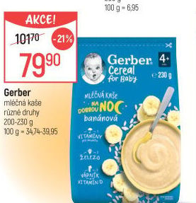 Kaše mléčná Gerber Natural for Baby
