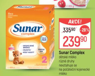 Kojenecká výživa Sunar Complex