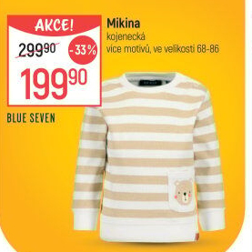 Mikina kojenecká Blue Seven