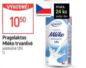 Mléko trvanlivé Pragolaktos- 1,5% polotučné